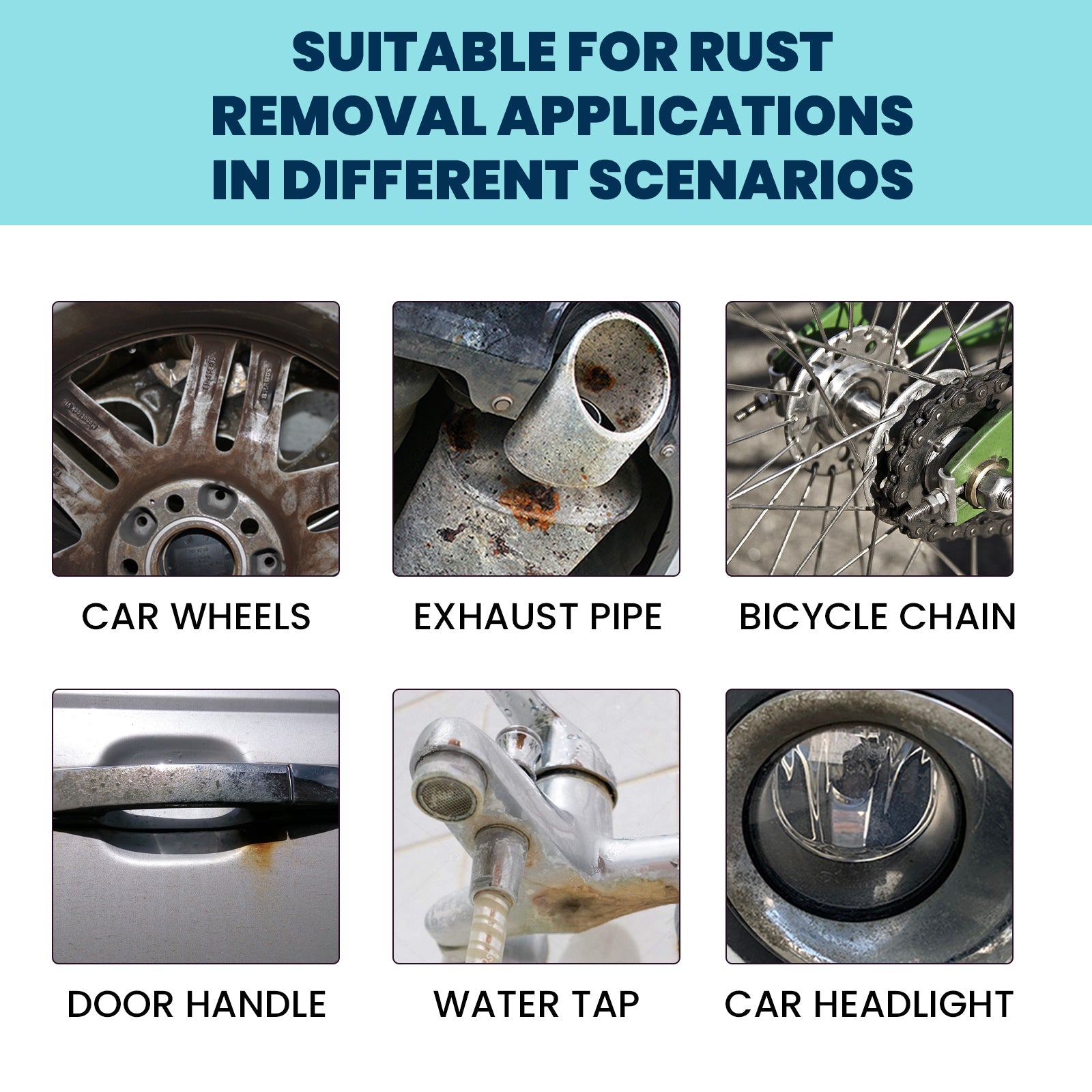 Iron Powder Remover, Strong Cleaning Reconditioning Rust Remover Spray For Car Metal Parts - Korvel