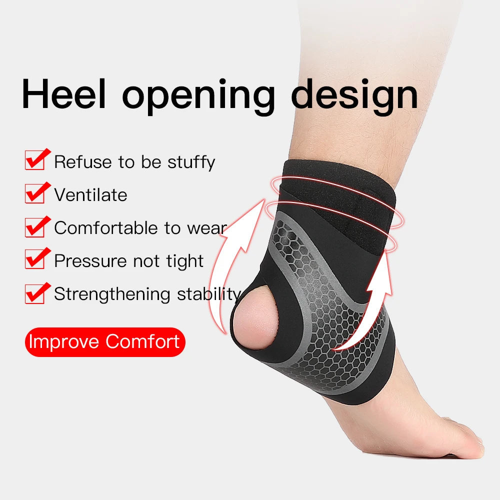 Bicycle basketball two-way strong pressure adjustable outdoor sports ankle protector - Korvel