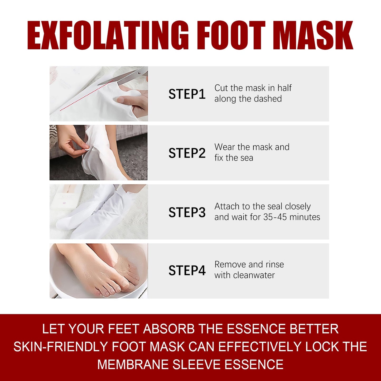 Exfoliating Foot Mask for Soft, Smooth Feet