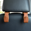 Leather large load-bearing car seat hooks car hooks hidden back multifunctional rear seat interior products - Korvel