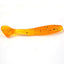 5Pcs/Bag 8cm 5.7g Silicone T Tail Brown Grub Worm Fishing Lure - Korvel