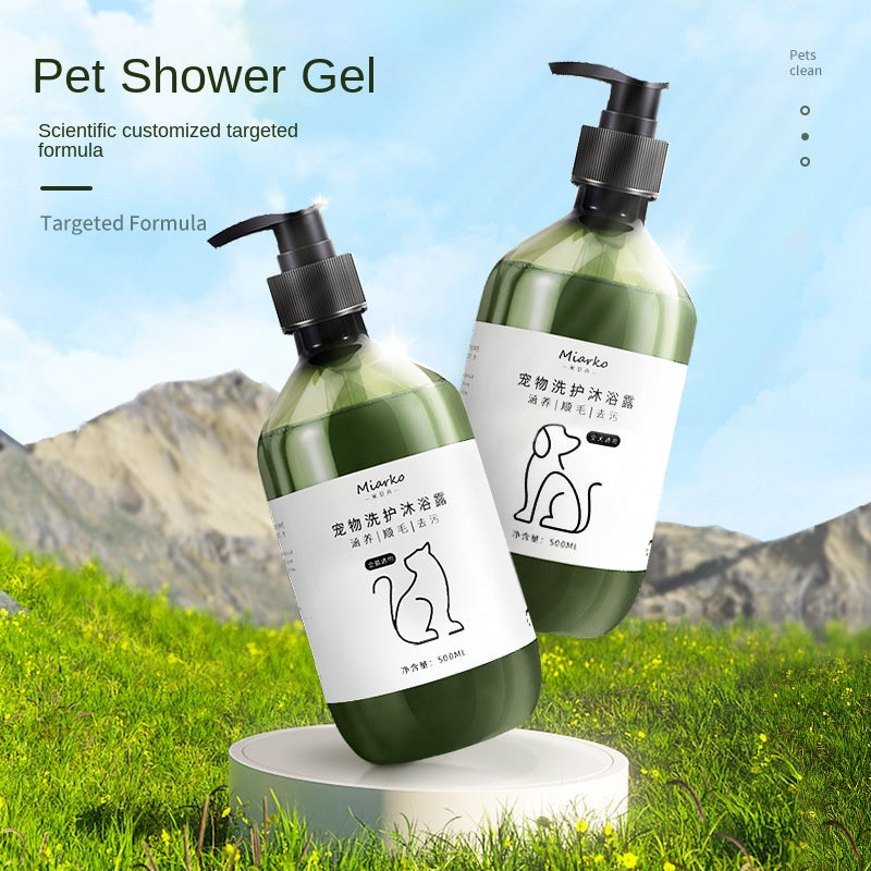 Pet Shampoo 500ml Cat Deodorizing and Scented Bath Products Dog Cleaning Supplies - Korvel