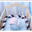 Coussin de Bumper de Lit Braid Knot pour Bébé de 100 cm Premium