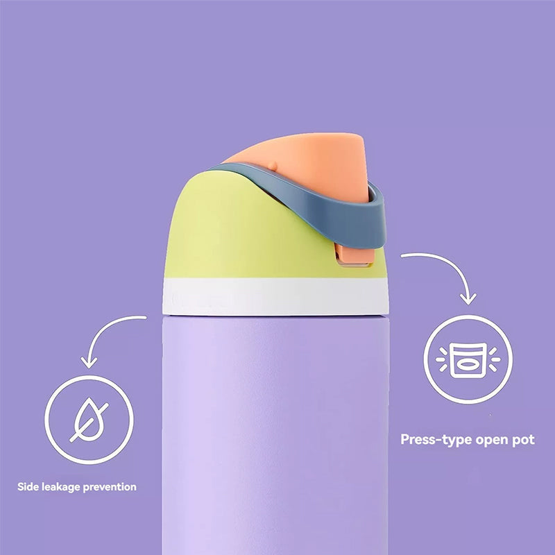 Insulated Stainless Steel Water Bottle (24OZ/32OZ), with straw, BPA-Free, great for sports and travel. - Korvel