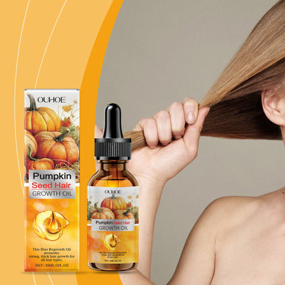 Aceite Esencial para el Cuidado del Cabello con Semillas de Calabaza Premium