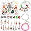 DIY creative children's bracelet jewelry 24-grid calendar Christmas holiday surprise blind box silver set - Korvel
