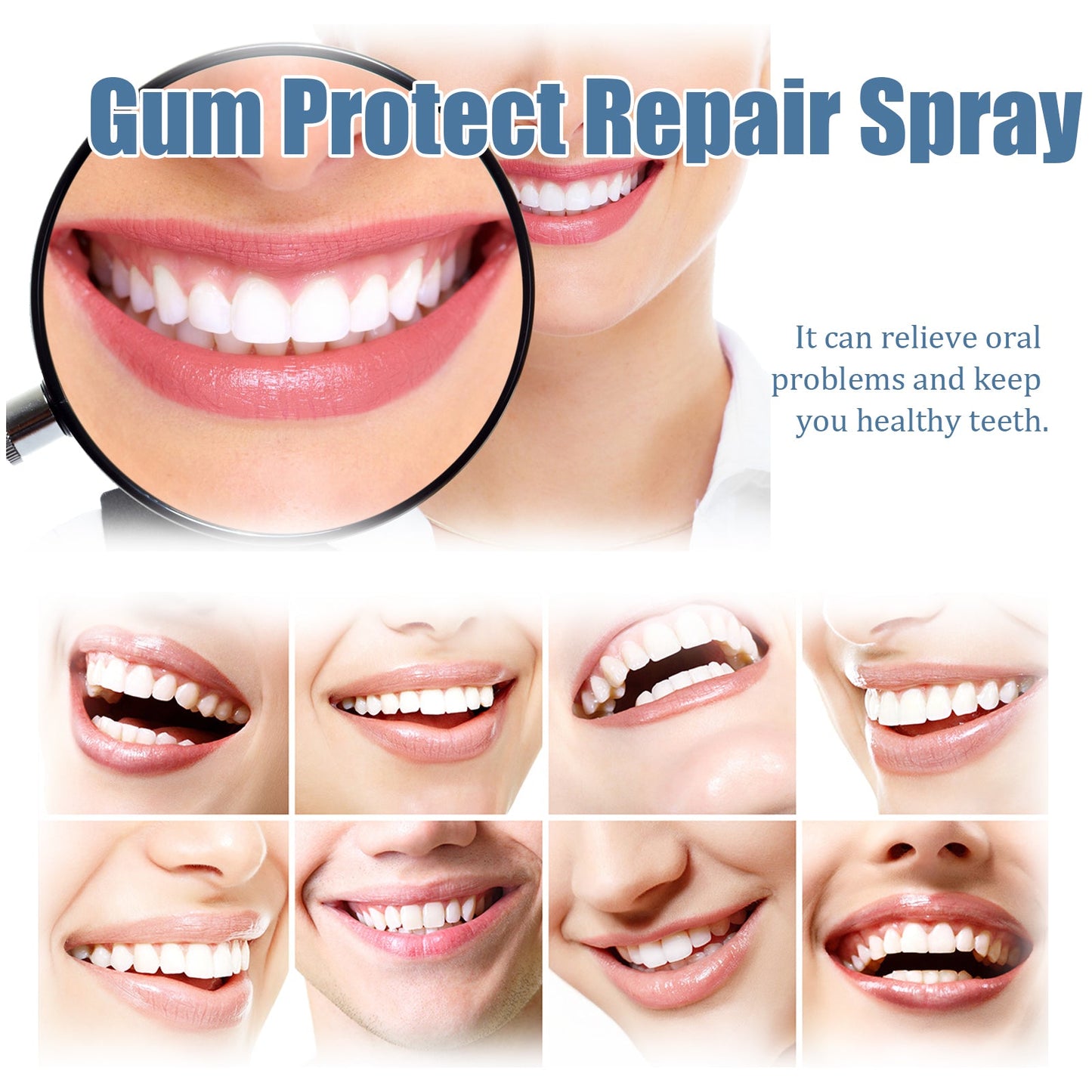 Gum Protect Repair Spray, Relieve Swelling And Pain Of Inflamed Gums Whitening Teeth Oral Cleaning Care Spray - Korvel