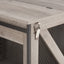 Farmhouse Dog Cage Crate Furniture with Sliding Barn Door, Farmhouse Wooden Dog Kennel End Table with Flip-top Plate Dog House - Korvel
