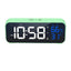 Reloj despertador digital LED de música premium con control por voz