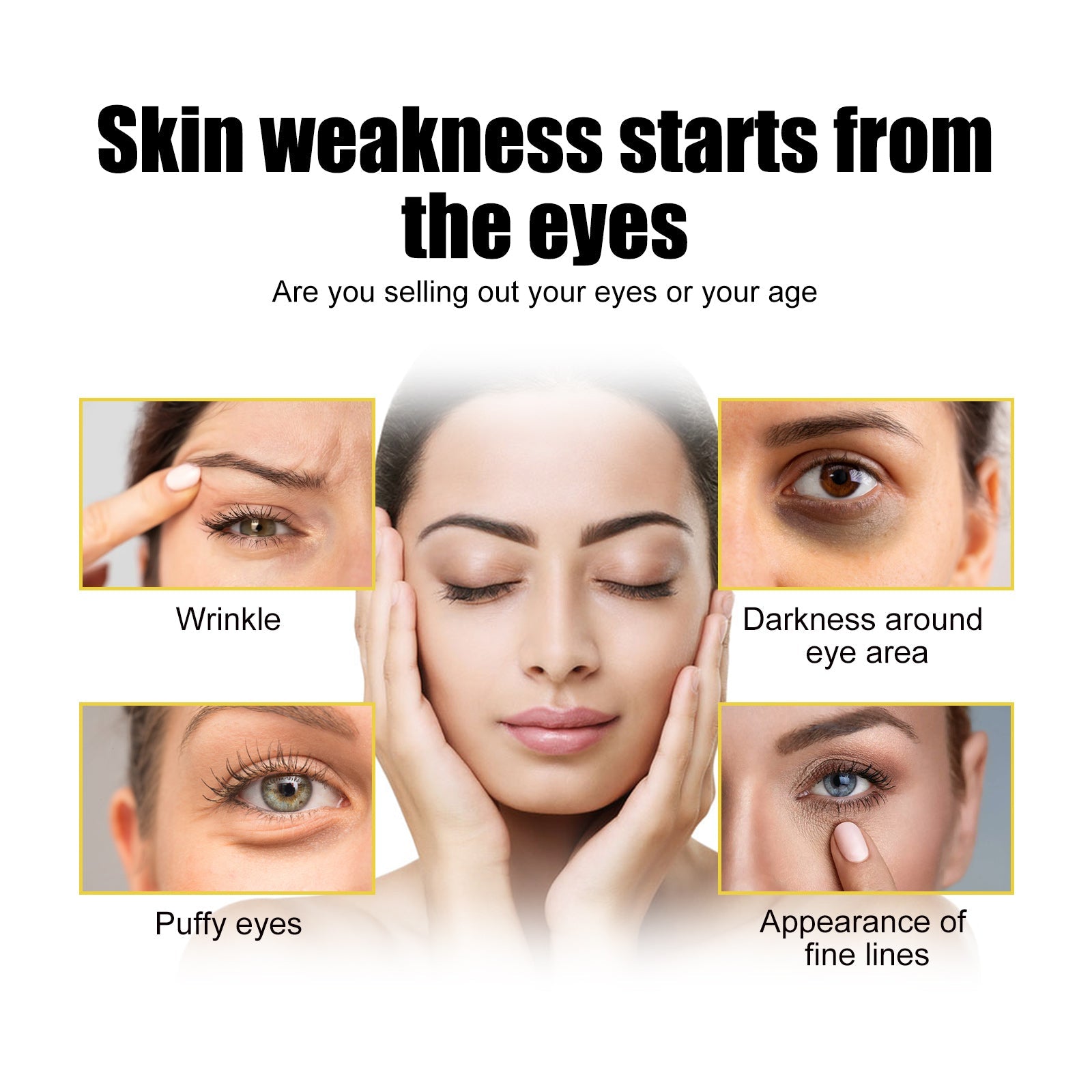Collagen Gold Eye Mask Firming Eye Pattern Patch Overnight Dark Circles Under Eye Elastic Repair - Korvel