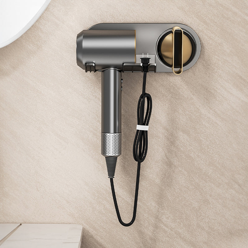 No - drill Magnetic Hair Dryer Wall Mount. Synthetic plastic, for Dyson/Leihen/Kexi. Colors: gray & white - Korvel