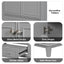 30inchgrey Bathroom Vanity with Sink ComboMulti-functional Bathroom Cabinet with Doors and Drawer Solid Frame and MDF Board - Korvel