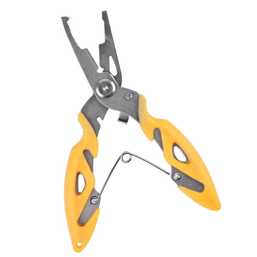 Fish Hook Pliers Small Fishing Pliers Luya Stainless Steel Mouth Fishing Horse Fishing Line Scissors Lengthened Opening - Korvel