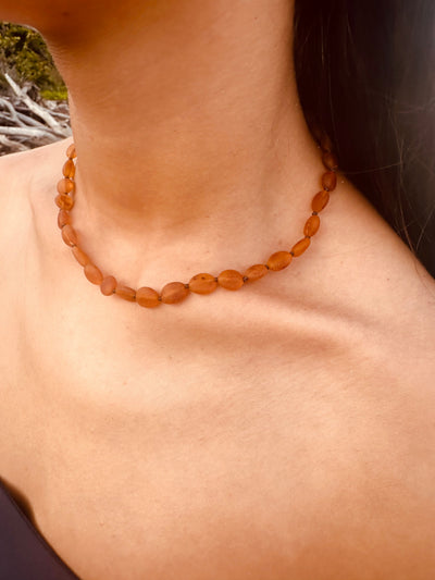 Raw Cognac Baltic Amber || Classic || Necklace - Korvel