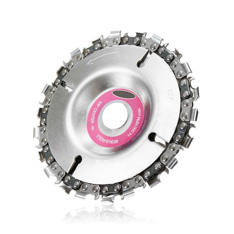 Wood Plastics 4 Inch 22 Tooth Grinder Disc Fine Chain Saw 4 Inch Angle Carving Culpting For 100/115 Angle Grinder - Korvel