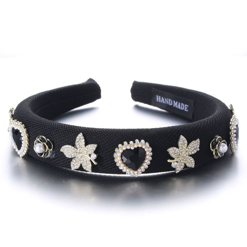 Fashionable Drip Oil Camellia Love Hair Hoop - Korvel