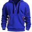 Half zip hoodie hooded sweatshirt with multiple pockets zipper pullover for men's sports and casual sweatshirt for men - Korvel