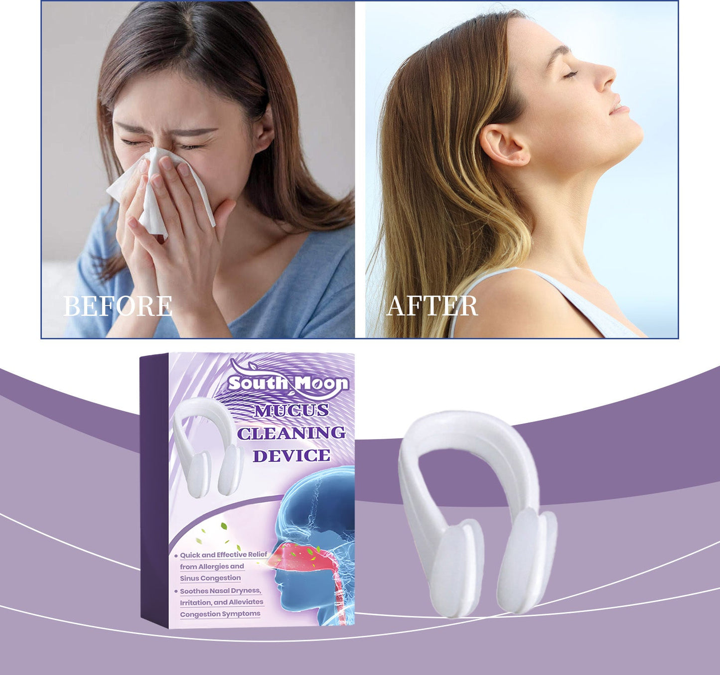 Gentle Nose Care Device for Daily Ventilation and Cleaning