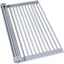 Roll Up Dish Drying Rack, Over The Sink Dish Drying Rack Kitchen Rolling Dish Drainer, Foldable Sink Rack Mat Stainless Steel Wi - Korvel