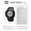 SKMEI 1681 Body Temperature Men's Watch Electronic 5Bar Waterproof Long Battery Life Alarm Clock LED Healthy Male Sport Watch - Korvel