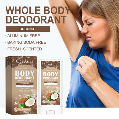 Whole Body Deodorant, Clean Armpit Sweat Odor Mild Refreshing Deodorant Stick - Korvel