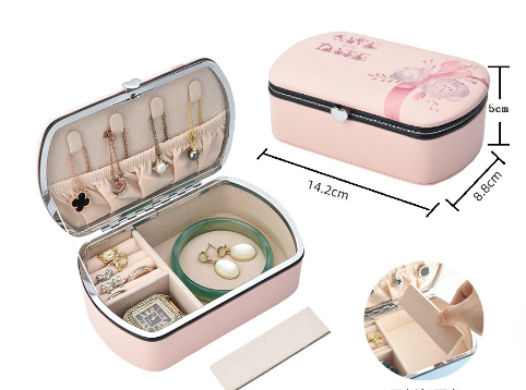 Simple Printed Home Desktop Jewelry Storage Box - Korvel