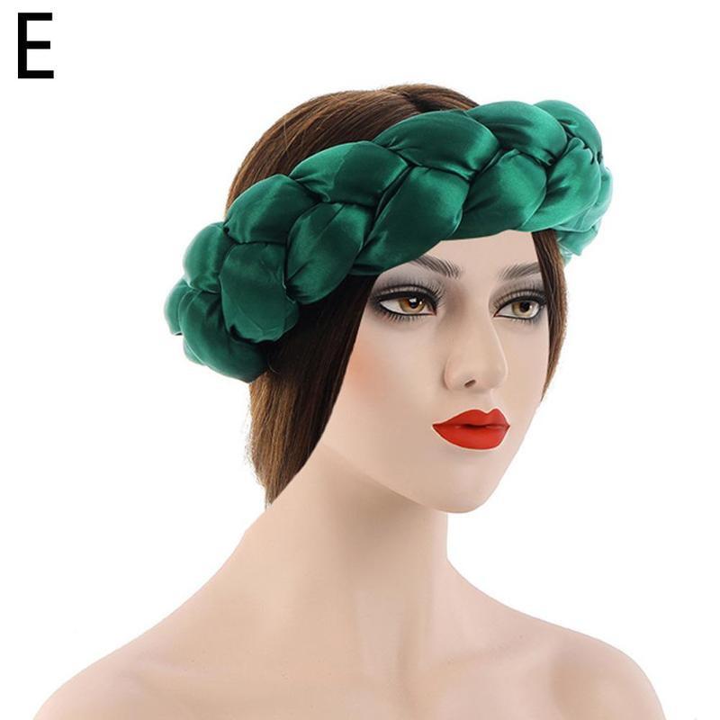 New Fashion Candy Color Women Braids Headbands Elastic Headwear Hair African Female Turban Bands Accessories Bandana Bandag L8y4 - Korvel