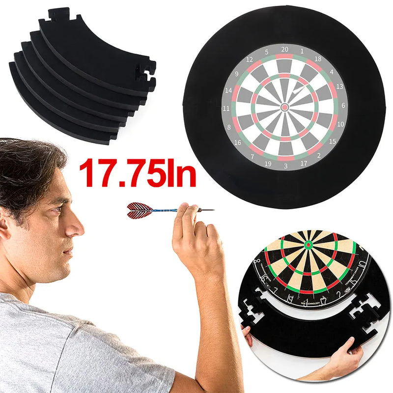 Black Dartboard Surround For Dartboard Universal Wall Protection Splicing Dartboard Surround Ring Dart Accessories - Korvel