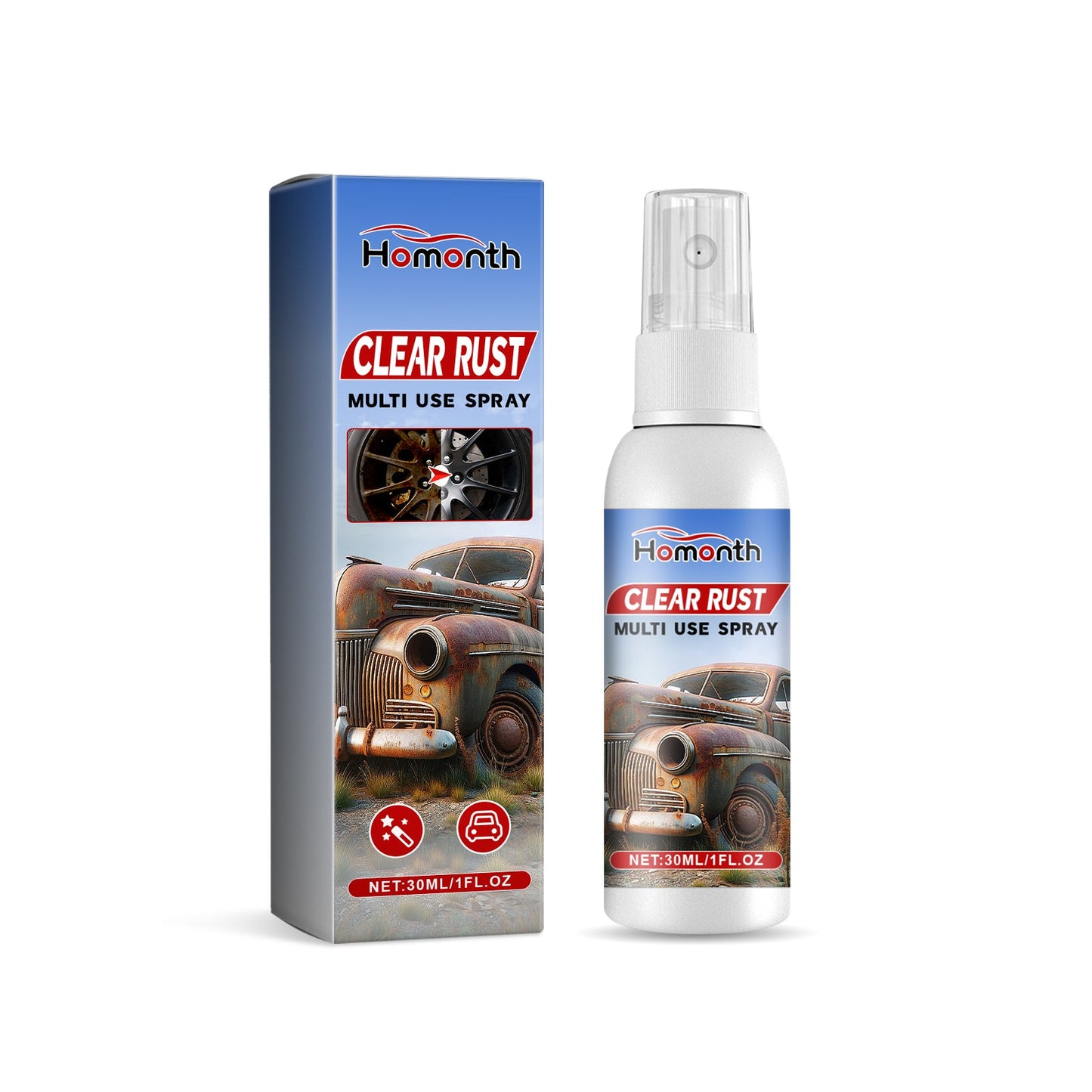 Spray Multiusos Clear Rust para Mantenimiento de Vehículos