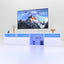 TV console with storage cabinet, 82.6-inch long LED TV stand with 31 mode switching lights (white, suitable for 75/80 inch TVs) - Korvel