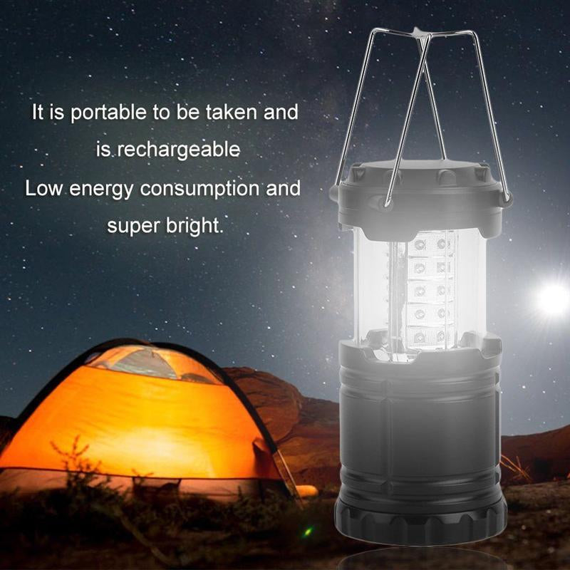 Lantern portable pliable 30 LED pour le camping et la randonnée