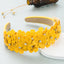 Small Fresh Colorful Flowers Headdress Glass Diamond Retro Headband Female Trendy Hair Band Hair Accessories - Korvel