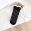 1 pair of socks for women summer thin black middle tube socks Japanese lace ballet style socks mesh breathable pile socks - Korvel