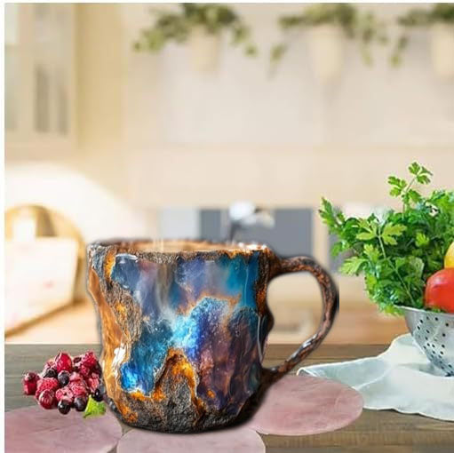 Imitation mineral resin crystal coffee cup - Korvel