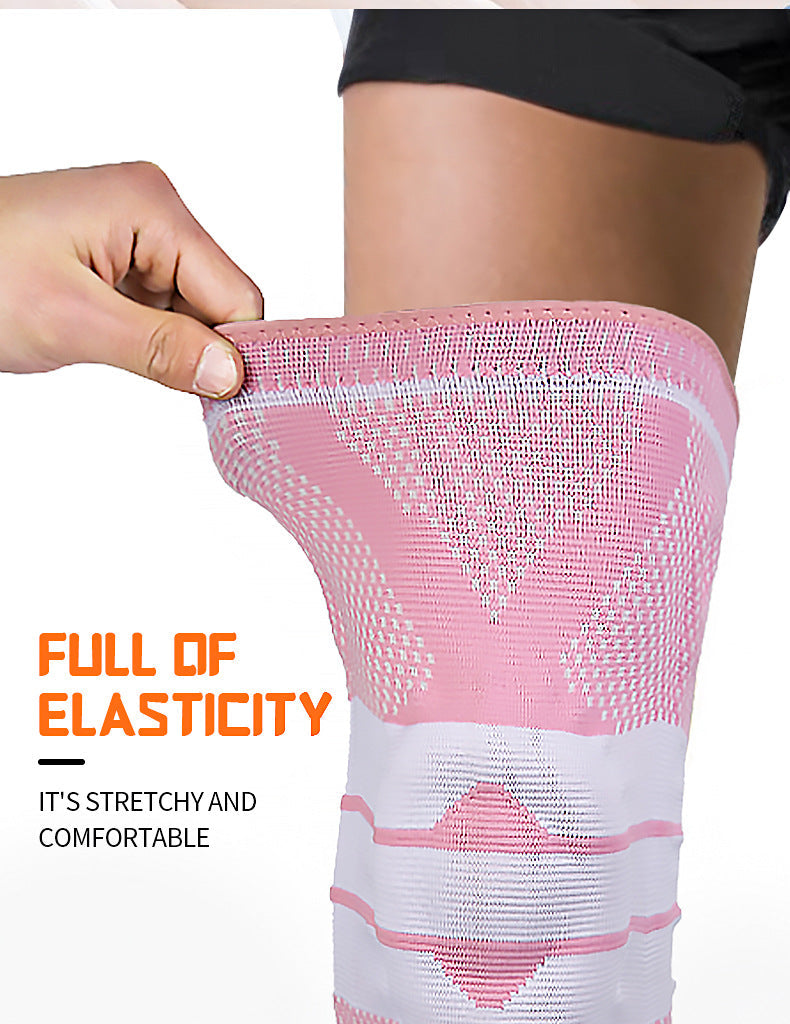 Silicone Spring Knee Protector Professional Jump Rope Knee Meniscus Protective Cover Knee Joint Sheath Running Patella - Korvel