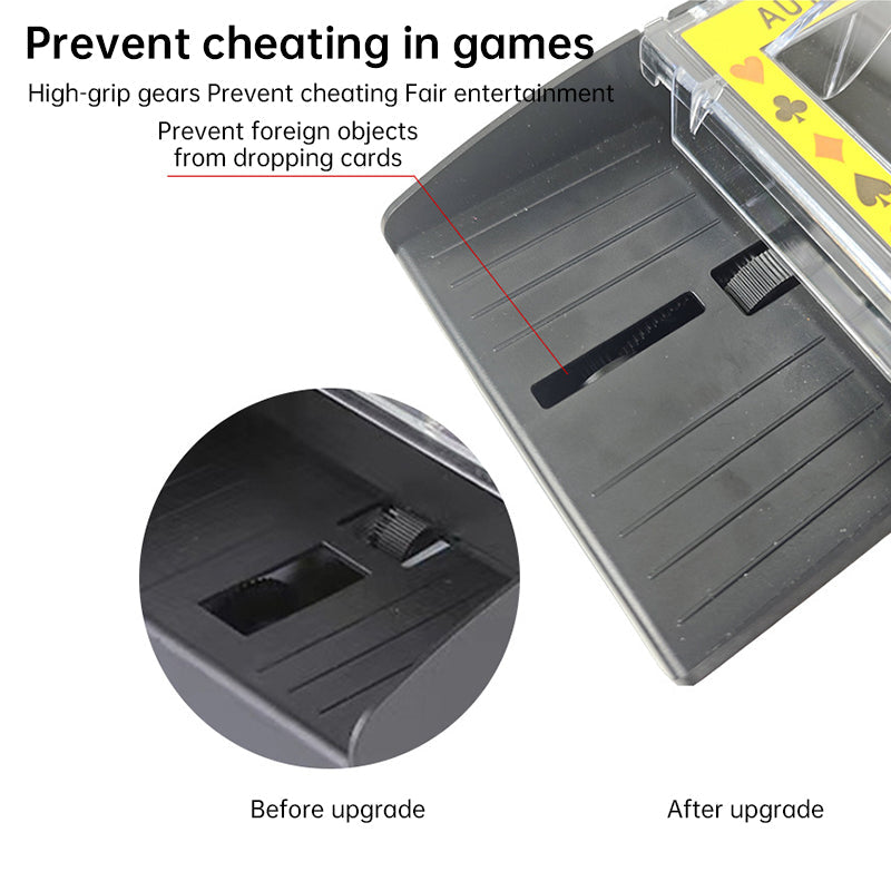 Silent ABS Card Shuffler for Poker and Board Games