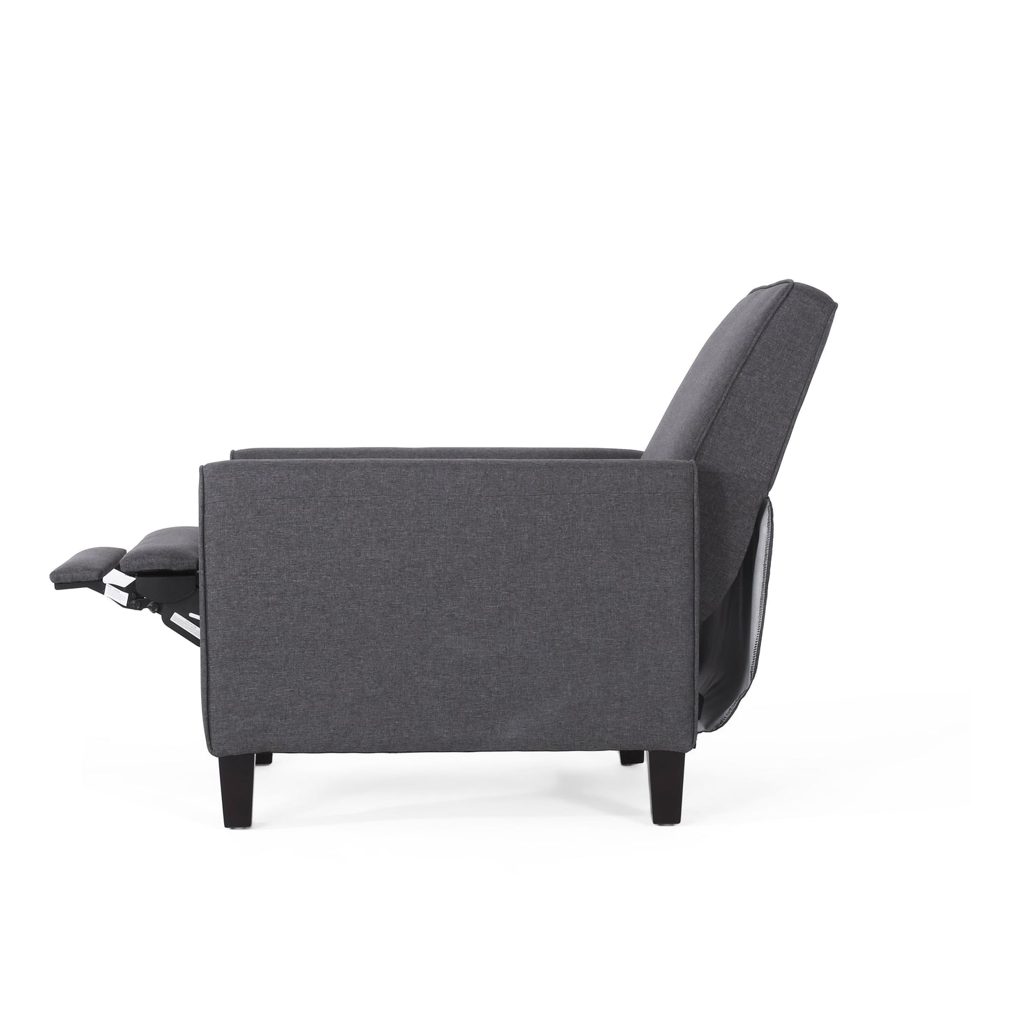 Smoke Fabric Push Back Chair for Elegant Home Décor - Korvel