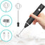 3-Piece Electric Milk Frother And Whisk Set - Korvel