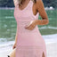 Openwork Scoop Neck Cover Up