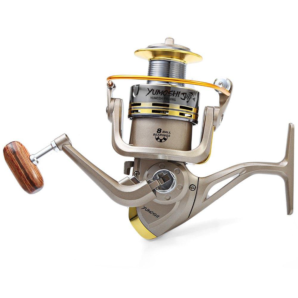 YUMOSHI 8 BB Fish ratio 5.1:1 1000-7000 Series Spinning Fishing Reel Crank Handle Carp Steering - Korvel