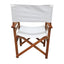 Premium Wooden Folding Chair Set - 2pcs in White Canvas