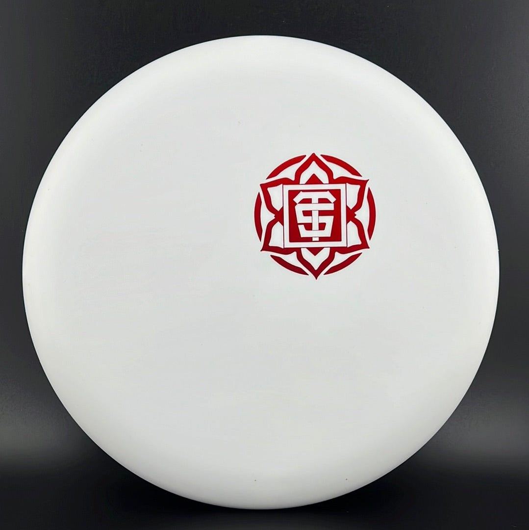 Nerve Muse - UV Reactive Disc Golf Putter - White with Mini TSA Stamp