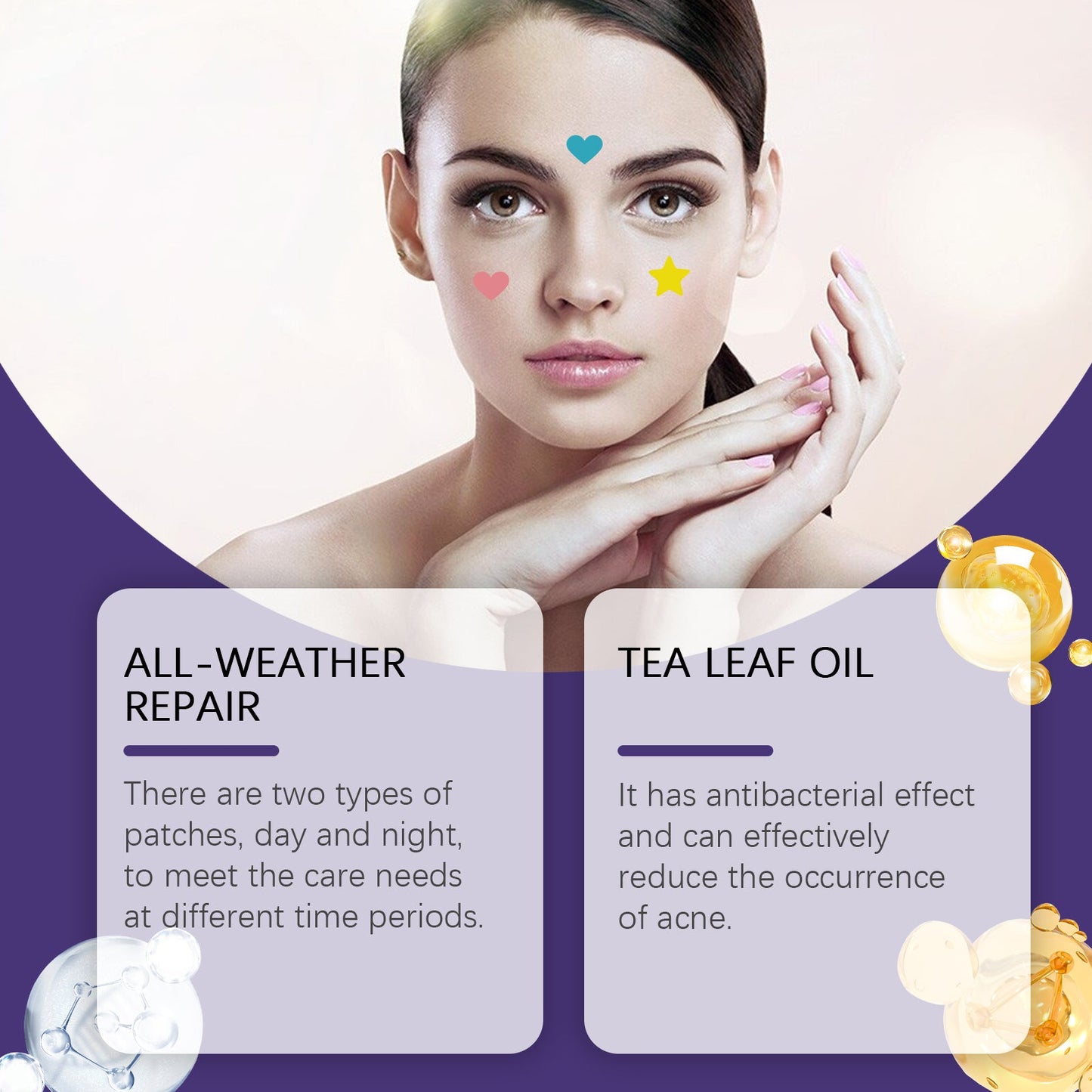 Color Acne Patch Covering Acne Print Face Patch For Comfort And Smoothness - Korvel