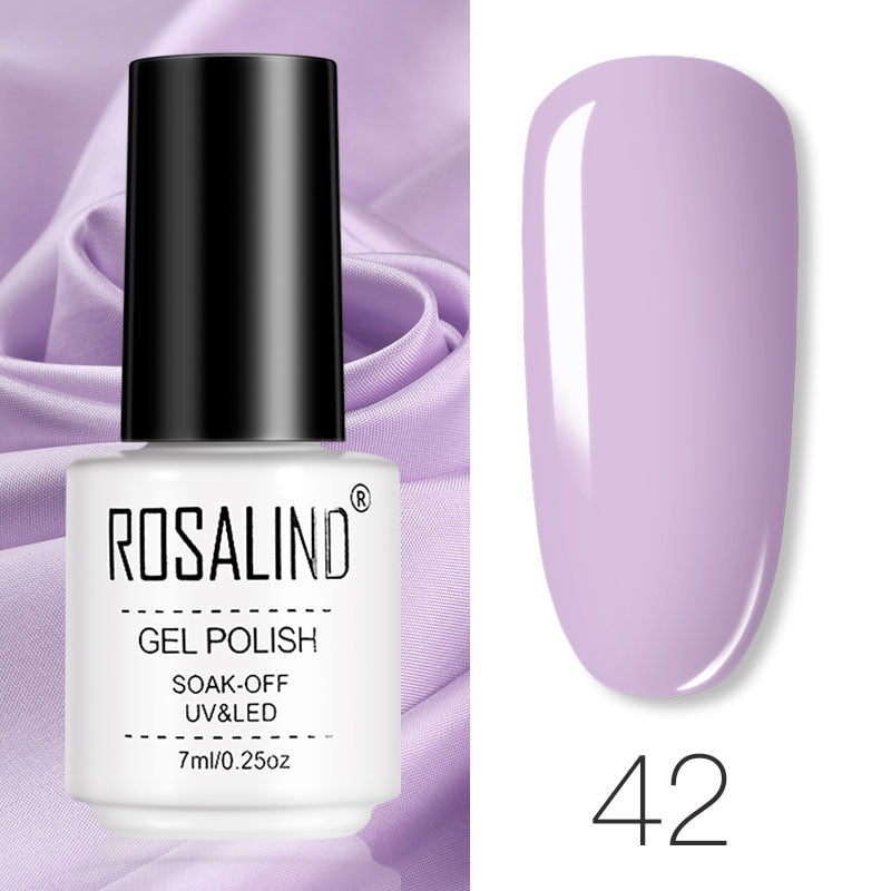 ROSALIND Gel Polish Set Manicure for Nails Semi Permanent Vernis top coat UV LED Gel Varnish Soak Off Nail Art Gel Nail Polish - Korvel