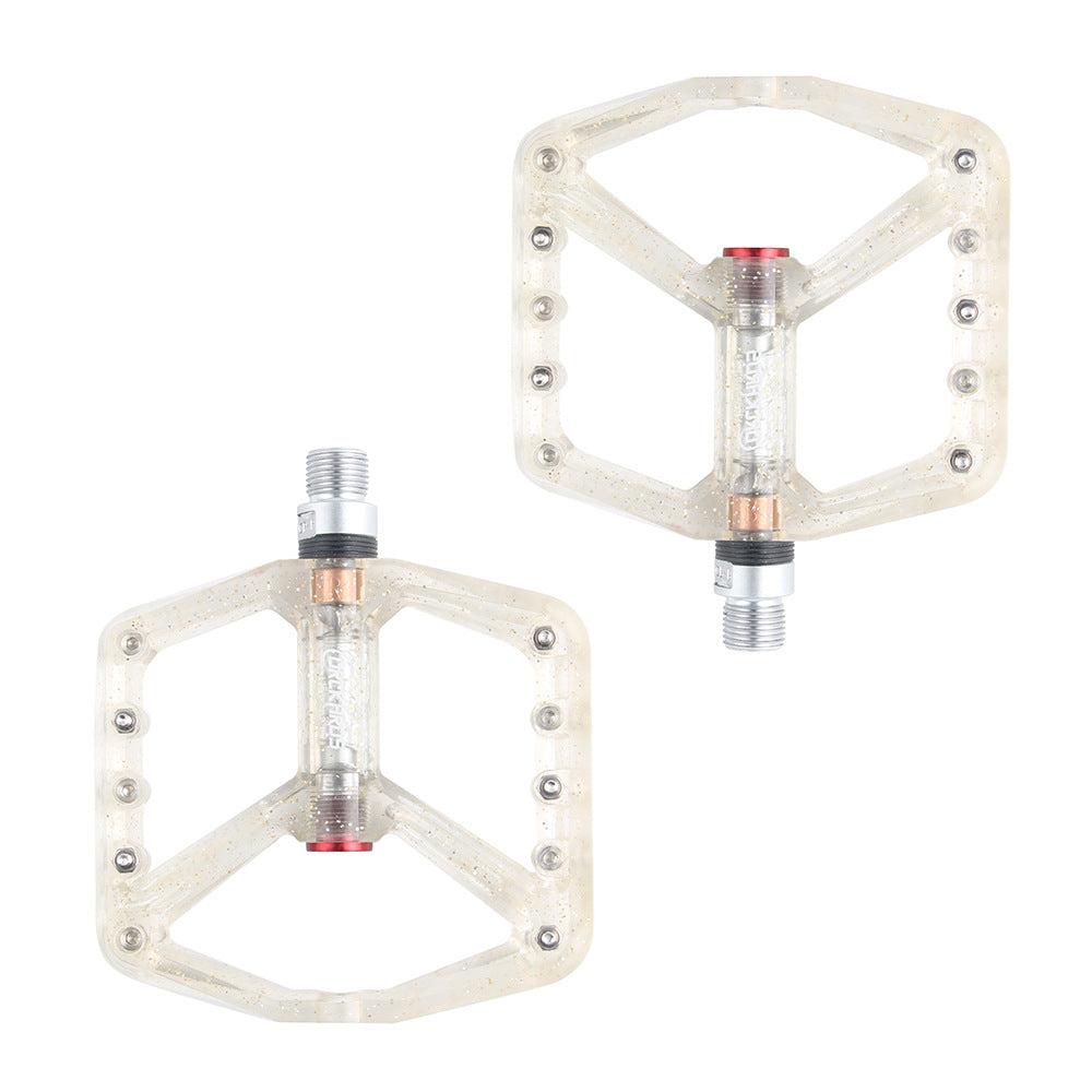CNC Wide-faced PC Pedal Bicycle Pedal Road Mountain Bike Peilin Anti-Skid Pedal 2 Bearing Pedal - Korvel