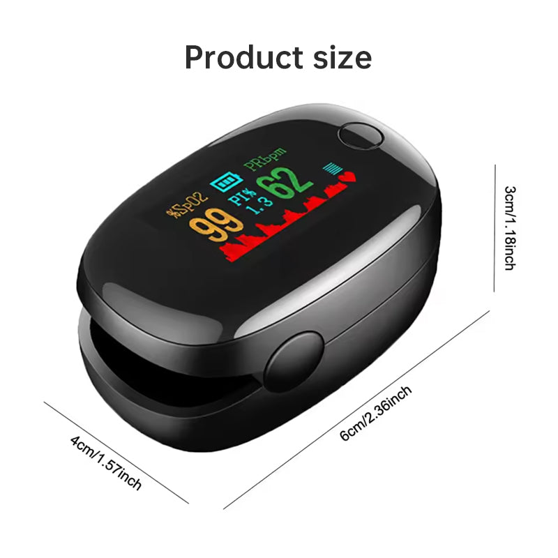 Reusable Lightweight Finger Pulse Oximeter for Outdoor Enthusiasts (Hiking, Skiing, Cycling) - Korvel
