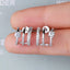 Moissanite 925 Sterling Silver Earrings - Korvel