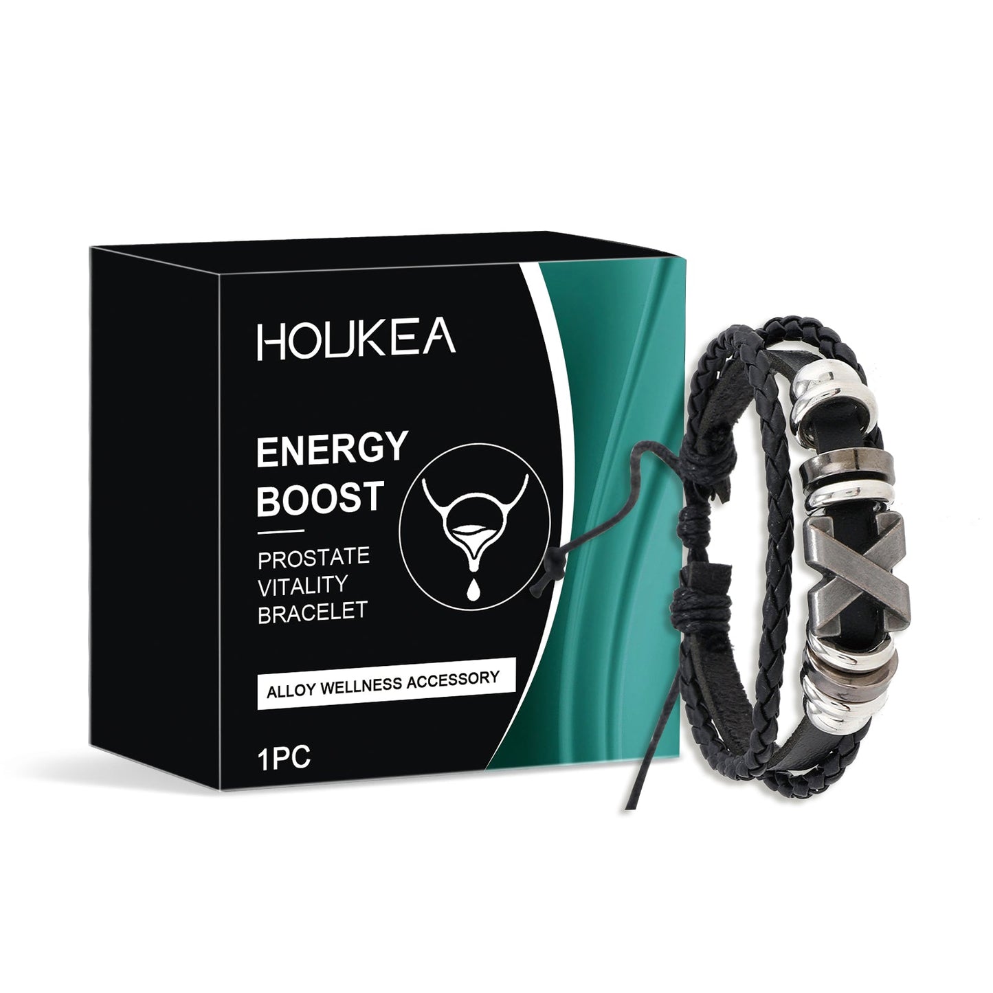 Men's Care Bracelet, Gentle Care For Men's Body Comfortable Lightweight Portable Fashion Care Bracelet - Korvel
