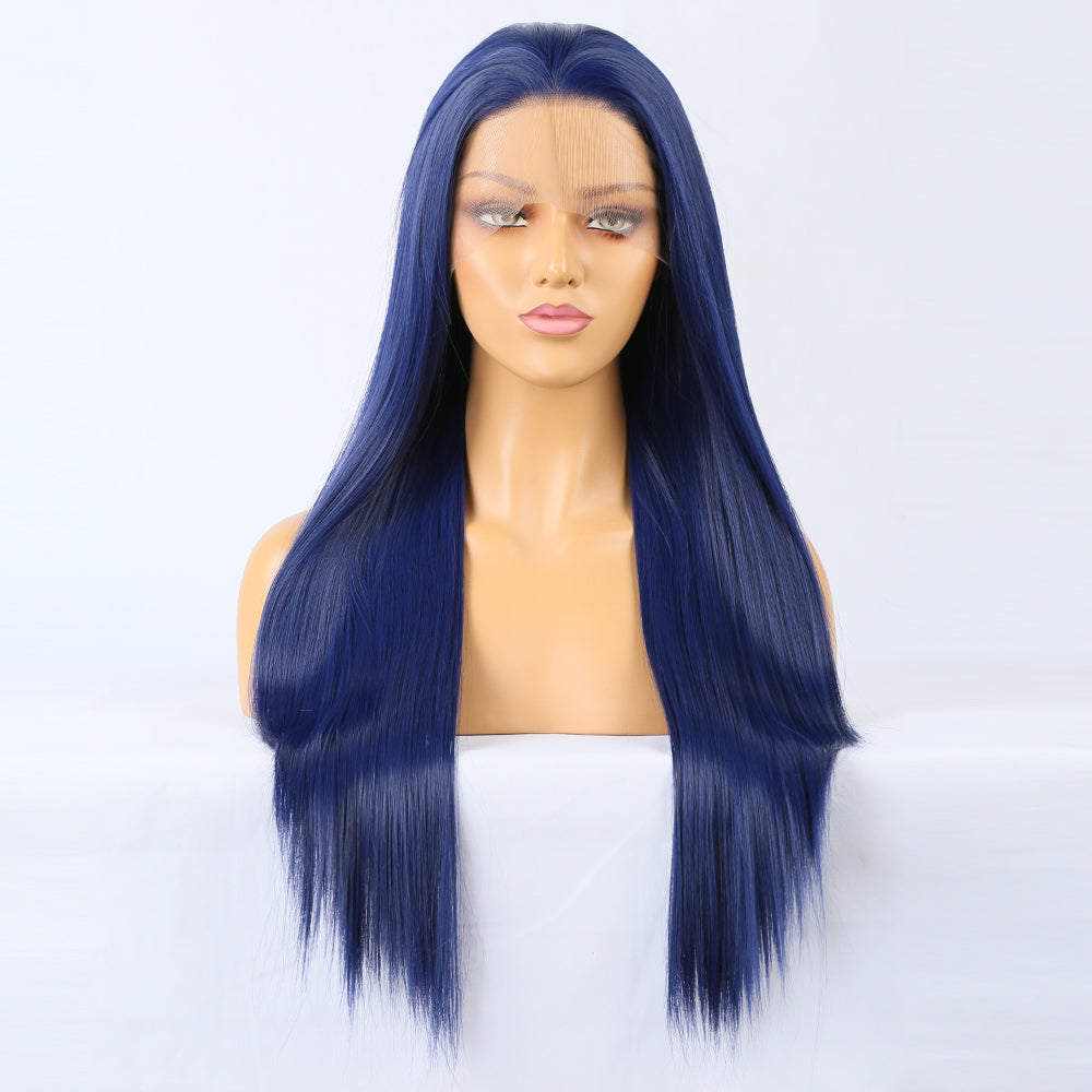 Straight Lace Front Wig Bone Straight Human Hair Wig Transparent Lace Frontal Wig Glueless Lace Front Human Hair Wigs - Korvel