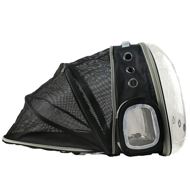 Cat Bag Panoramic Space Capsule Space Bag Pet Bag Portable Backpack Porous Breathable And Light Proof Expandable Cat Bag - Korvel